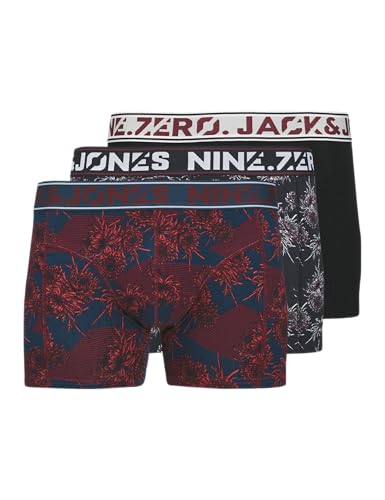JACK & JONES Herren Jackendric Trunks 3 Pack, Titan, x_l (3er Pack) von JACK & JONES