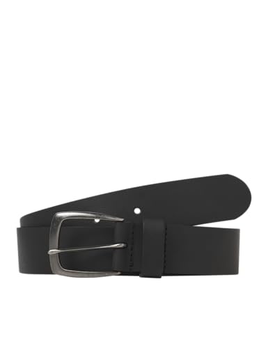 JACK & JONES Herren Jacmichael Leather Belt Noos, Black, Numeric_80 von JACK & JONES