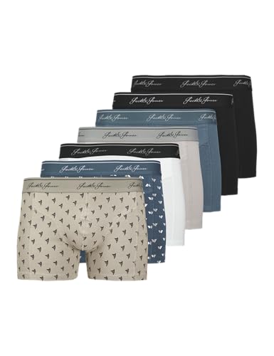 JACK & JONES Herren Jactate Trunks 7 Pack, Paloma, l (7er Pack) von JACK & JONES