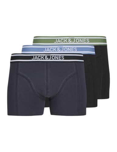 JACK & JONES Herren Jacteddy Solid Trunks 3 Pack, Black, xx_l (3er Pack) von JACK & JONES