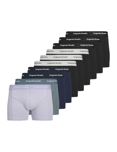 JACK & JONES Herren Jacvesterbro Solid Trunks 10 Pack, Ocean Cavern, s von JACK & JONES