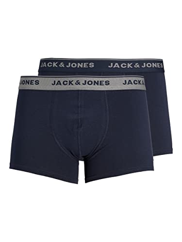 Jack & Jones NOS Herren JACVINCENT TRUNKS 2 PACK NOOS Boxershorts,,2per pack Blau (Navy Blazer Detail:Navy blazer),Medium (Herstellergröße:M) von JACK & JONES