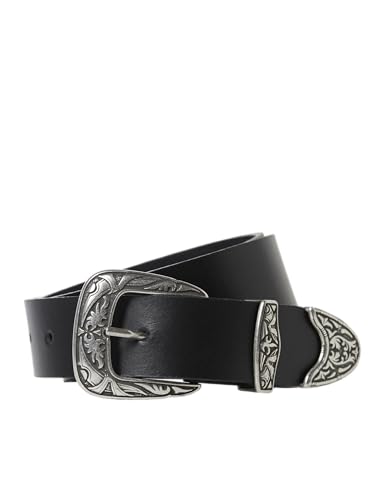 JACK & JONES Herren Jacvintage Leather Belt Gürtel, Black, 95 von JACK & JONES