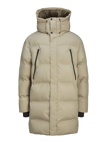 JACK&JONES Herren JCOALPHA Long Puffer SN Puffermantel, Crockery, XL von JACK & JONES