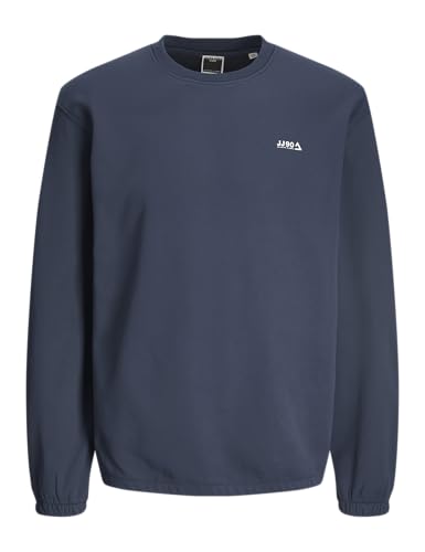 JACK&JONES Herren Jcobasic Sweat Crew Neck Sweatshirt, Navy Blazer, S von JACK & JONES