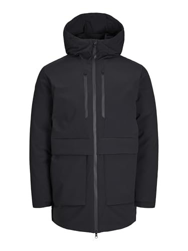 JACK&JONES Herren JCOCHARLIE Jacket BF Parka, Black, M von JACK & JONES