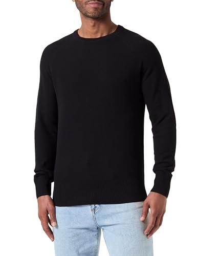 JACK & JONES Herren Jcomaze Knit Crew Neck Strickpullover, Schwarz, L von JACK & JONES