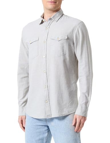 JACK & JONES Herren Jcosheridan Linen Blend Shirt Ls Langarmhemd 12251713,Desert Sage,XS JACK & JONES Herren Jcosheridan Linen Blend Shirt Ls Langarmhemd 12251713,Desert Sage,XS von JACK & JONES