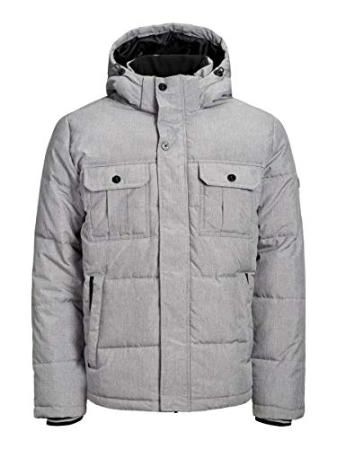 JACK & JONES Herren JCOWILL Puffer Jacke, per Pack Grau (Light Grey Melange Light Grey Melange), Medium (Herstellergröße: M) von JACK & JONES