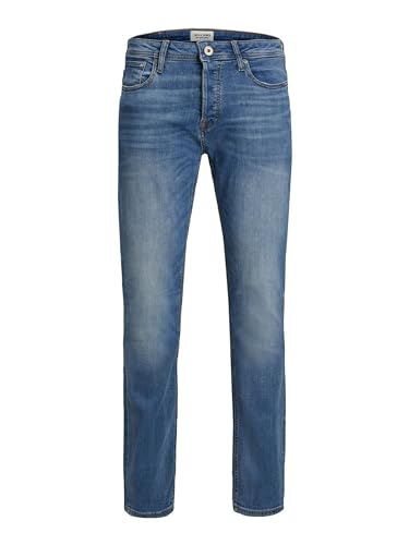 JACK & JONES Herren Jeans Tim Straight Legs Slim Fit Flat Front Tim ORIGINAL, Farben:Blau-2, Größe Jeans:30W / 32L von EGOMAXX