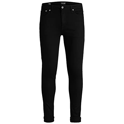 JACK & JONES Herren Skinny Jeans Schlanke Passform Schwarz 014 34W Kurz von JACK & JONES