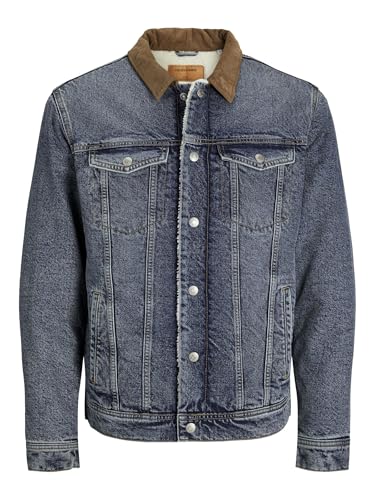 JACK & JONES Herren Jeansjacke JJIJEAN JJJACKET W Sherpa WI 200 SN12259201,Blue Denim,L von JACK & JONES