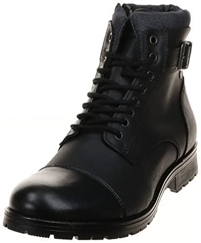 JACK & JONES Herren Jfwalbany Leather Antraciet Chukka Boots, Anthrazit, 45 EU von JACK & JONES