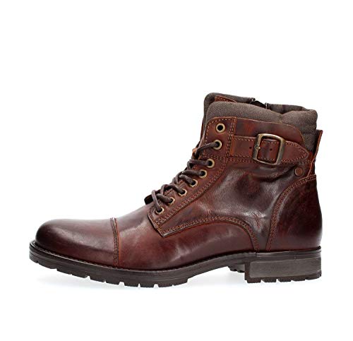 JACK & JONES Herren Jfwalbany Leather Brown Stone Biker Boots, Brown Stone, 46 EU JACK & JONES Herren Jfwalbany Leather Brown Stone Biker Boots, Brown Stone, 46 EU von JACK & JONES