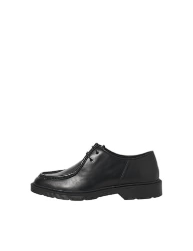 JACK & JONES Herren Jfwaustin Leather Moc, Black, 44 EU JACK & JONES Herren Jfwaustin Leather Moc, Black, 44 EU von JACK & JONES