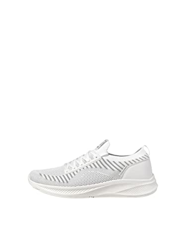 JACK & JONES Herren Jfwbaxley Knit Noos Sneaker, Weiß, 45 EU von JACK & JONES