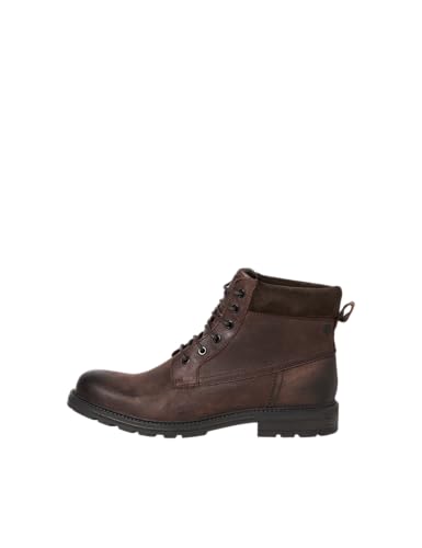 JACK & JONES Herren Jfwcranfield Leather Boot Sn, Brown Stone, 40 EU von JACK & JONES