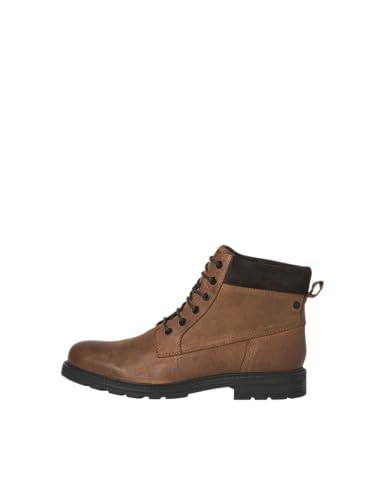 JACK & JONES Herren Jfwcranfield Leather Boot Sn, Honey, 45 EU von JACK & JONES