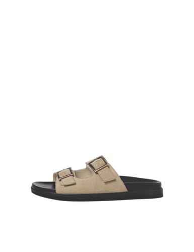 JACK & JONES Herren Jfwdallas Suede Buckle Sandal, Plaza Taupe, 42 EU von JACK & JONES