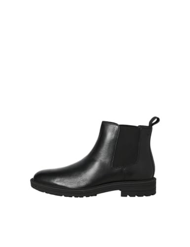 JACK & JONES Herren Jfwhoskins Leather Chelsea Sn, Anthracite, 40 EU von JACK & JONES