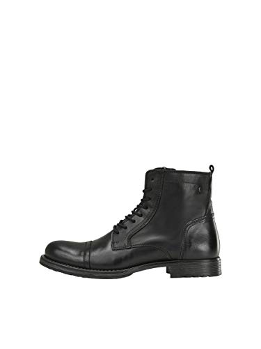 JACK & JONES Herren Jfwrussel Leather Anthracite 19 Stiefelette, Anthrazit, 41 EU von JACK & JONES