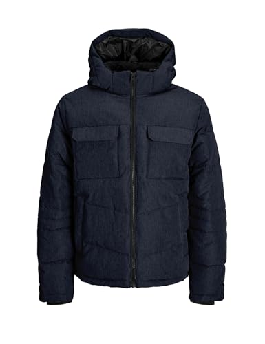 JACK & JONES Herren Jjbuild Puffer Jacket Pufferjacke, Navy Blazer/Detail:Melange, M von JACK & JONES