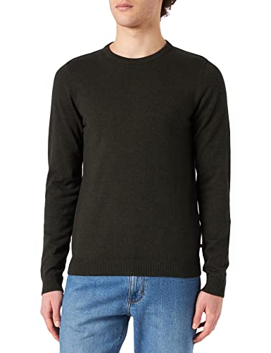 JACK & JONES Dünner Langarm Strickpullover Rundhals Basic Sweater Shirt Jumper JJEBASIC von JACK & JONES