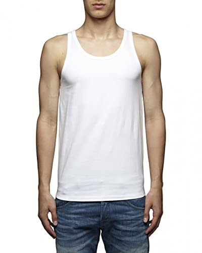 JACK & JONES Herren Jjebasic Tank Top Noos Blouse, Weiß, XS EU von JACK & JONES