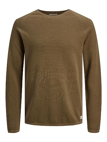 JACK & JONES Herren Jjehill Knit Crew Neck Noos Pullover, Mittelbraun, X-Small JACK & JONES Herren Jjehill Knit Crew Neck Noos Pullover, Mittelbraun, X-Small von JACK & JONES