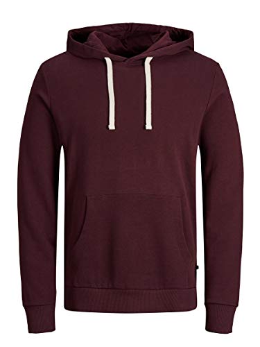 JACK & JONES Herren Jjeholmen Sweat Hood Noos Kapuzenpullover, Rot (Port Royale Fit:reg Fit), XXL EU von JACK & JONES