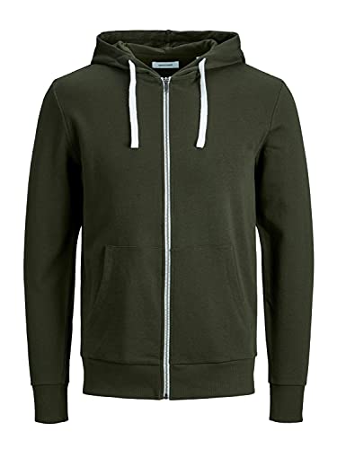 JACK & JONES Herren Jjeholmen Sweat Zip Hood Noos Pullover, Rosin/Fit:reg Fit, S EU von JACK & JONES