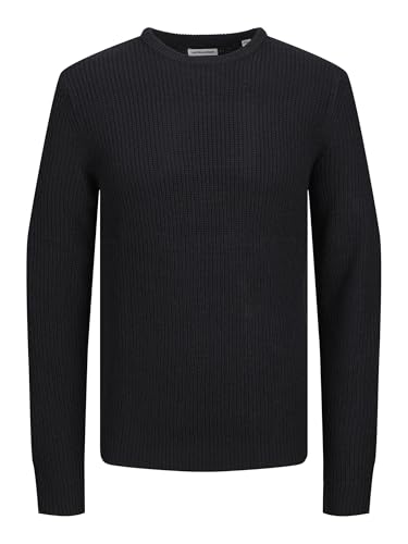 JACK & JONES Herren Jjelewis Knit Crew Neck Sn Strickpullover, Navy Blazer, S von JACK & JONES