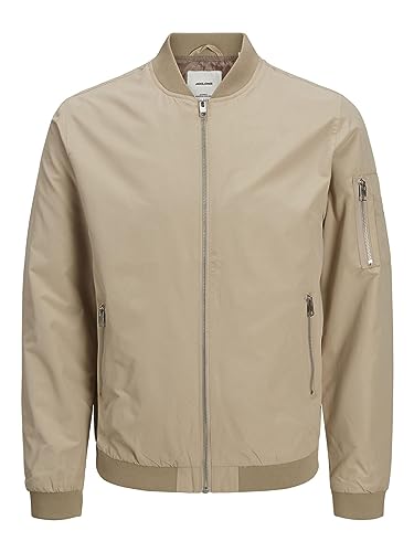 JACK & JONES Herren JJERUSH Bomber NOOS 12165203, Crockery, L von JACK & JONES