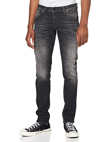 JACK & JONES Herren Jjiglenn Jjfox Bl 655 50sps Noos Jeanshose, Black Denim, 34W 30L EU von JACK & JONES