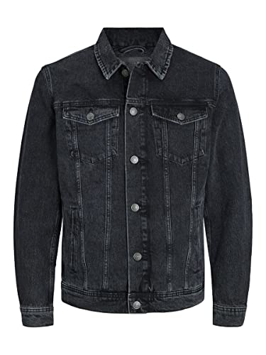 JACK & JONES Herren Jjijean Jjjacket Mf 255 Noos, Black Denim, M EU von JACK & JONES