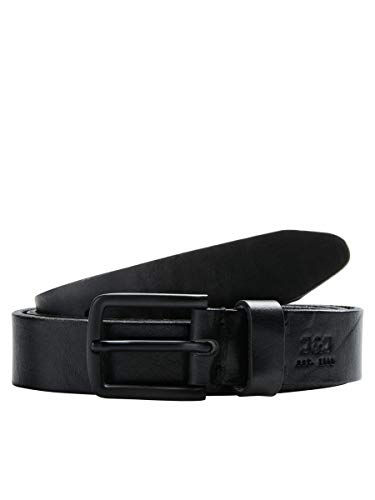 JACK & JONES Herren Jjilee Lederen Riem Noos G rtel, Schwarz, 105 cm (Herstellergröße: 105) EU von JACK & JONES