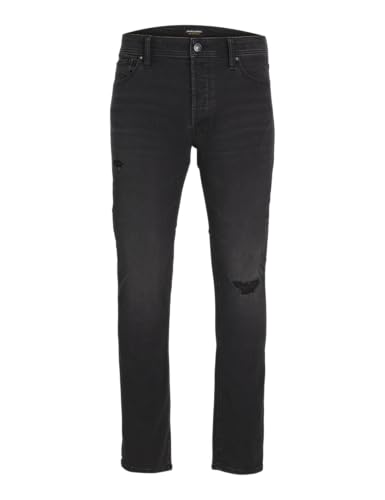 JACK & JONES Herren Jjiliam Jjoriginal Sq 014 Jeans, Black Denim, 27W / 30L von JACK & JONES