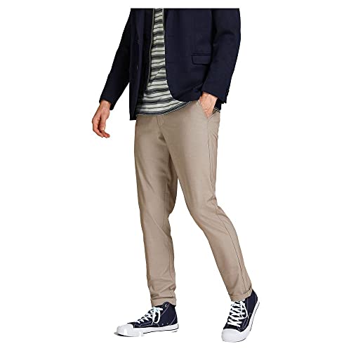 JACK & JONES Herren Jjimarco Jjconnor Akm Light Beige Noos Hose, Beige, 31W / 30L EU von JACK & JONES