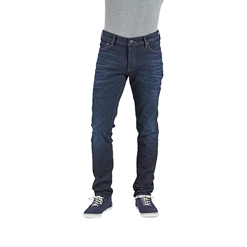 JACK & JONES Herren Jjimike Jjorg Jos 097 Id.k Lid Noos Loose Fit Jeans, Blue Denim, 32W 34L EU von JACK & JONES