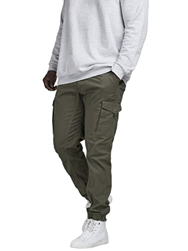 JACK & JONES Herren JPSTPAUL JJFLAKE AKM542 N. PS NOOS Hose, Olive Night, 48/32 von JACK & JONES