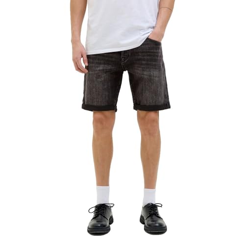 JACK&JONES Herren Jjirick Jjfox 310 Sn Shorts, Black Denim/Pack:AM 317, XS JACK&JONES Herren Jjirick Jjfox 310 Sn Shorts, Black Denim/Pack:AM 317, XS von JACK & JONES