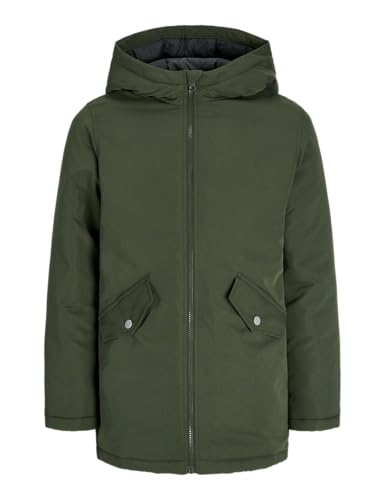 JACK & JONES Herren Jjloop Parka Jacket Jnr Parka-Jacke, Forest Night, 128 von JACK & JONES
