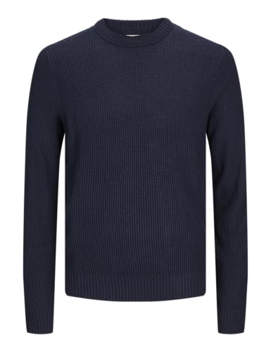 JACK & JONES Herren Jjroy Knit Crew Neck Strickpullover, Navy Blazer, M von JACK & JONES