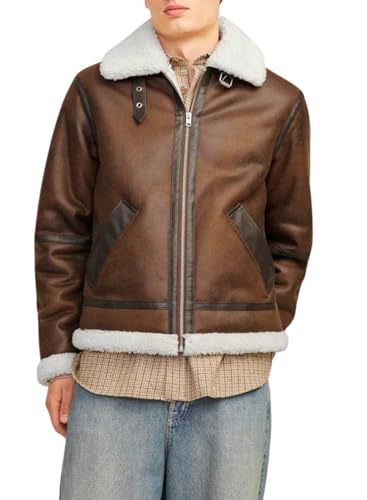 JACK&JONES Herren JORCOLE Aviator Jacket Jacke, Chocolate Brown, M von JACK & JONES