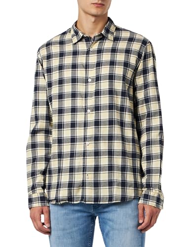 JACK & JONES Herren Jorjoshua Check Shirt Ls Freizeithemd, Reed Yellow, L EU von JACK & JONES