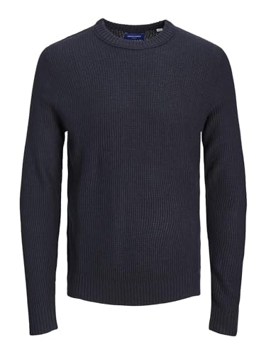 JACK & JONES Herren Jorkyle Knit Crew Neck Strickpullover , Total Eclipse ,L von JACK & JONES