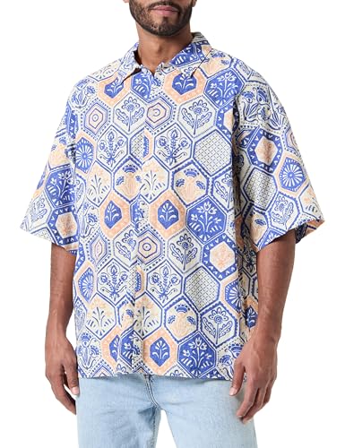 JACK & JONES Herren Jornotto AOP Shirt Ss Ln Styd24 Freizeithemd, Dazzling Blue, XXL JACK & JONES Herren Jornotto AOP Shirt Ss Ln Styd24 Freizeithemd, Dazzling Blue, XXL von JACK & JONES