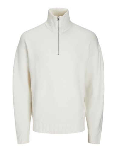 JACK & JONES Herren Jorollie Knit Half Zip Sn Strickpullover, Sea Salt,M von JACK & JONES