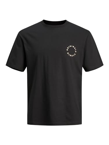 JACK & JONES Herren Jorsequoia Graphic Back Ss Crew Neck T-Shirt, Schwarz, XS von JACK & JONES