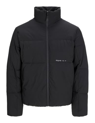 JACK&JONES Herren Jorvesterbro Blocking Puffer Jacket Bf Pufferjacke, Black, XS von JACK & JONES